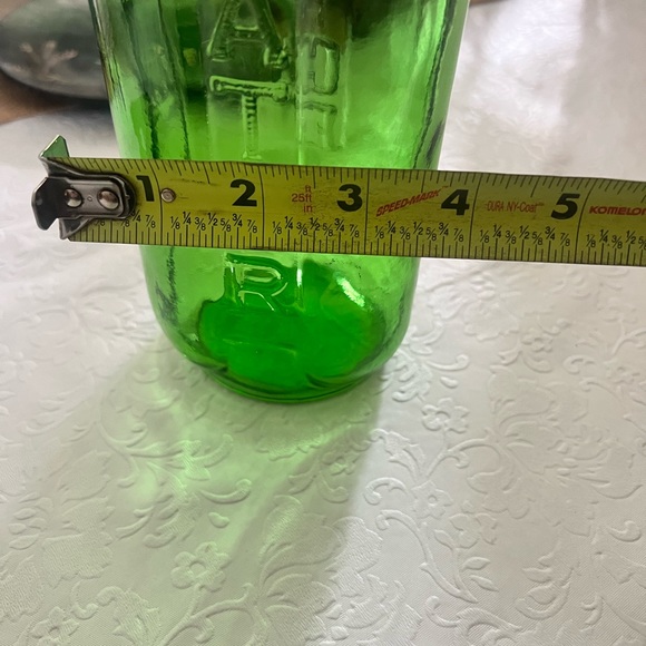 Vintage Owens Illinois Green Refrigerator Juice/water Bottle - no lid - Picture 4 of 4